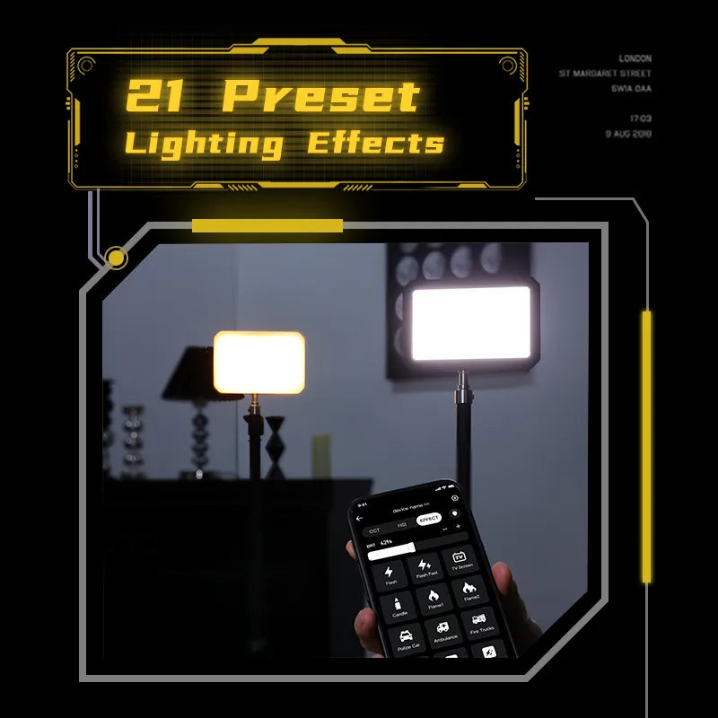 PHOTOOLEX Matrix 7 -7''Panel Light RGB
